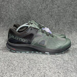 Salomon Ultra Pro Trail Running Shoes Men's Size 10 Black Green Speed Outdoor